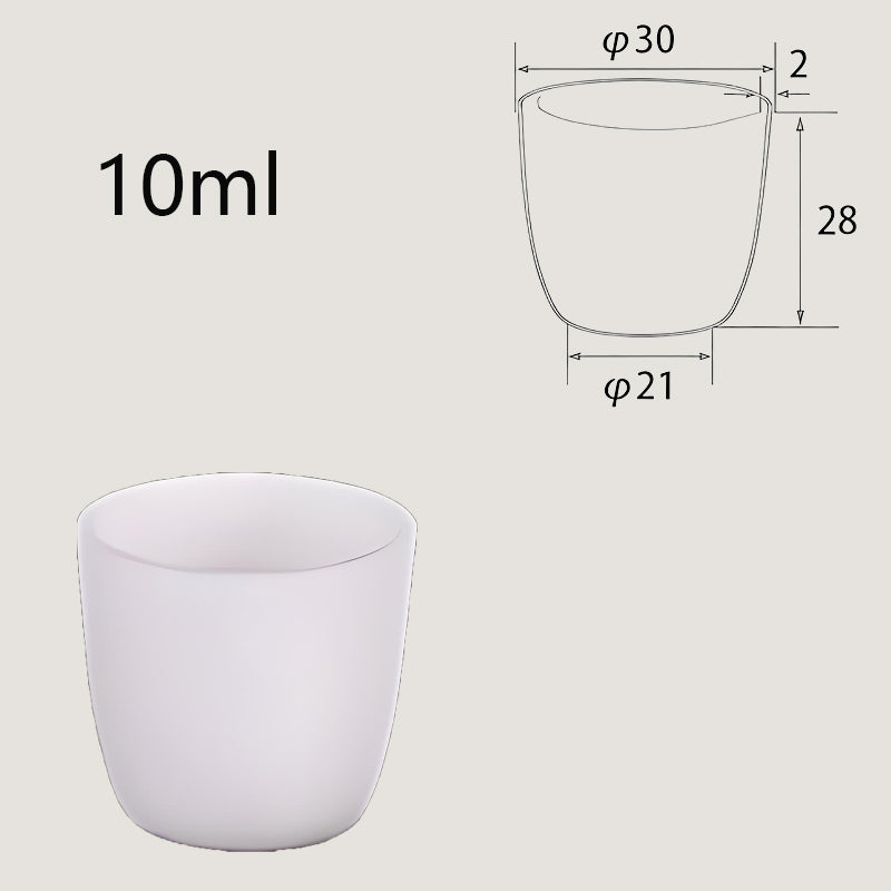 10ml High-Temperature and Corrosion-Resistant Alumina Crucible, Industrial Grade