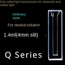 Load image into Gallery viewer, Professional Quartz Micro Cuvette Set | Q Series Multi-Pathlength for High Precision Experiments| Suitable for Visible to UV Spectra quartz cuvette quartz cuvette 10mm quartz cuvette