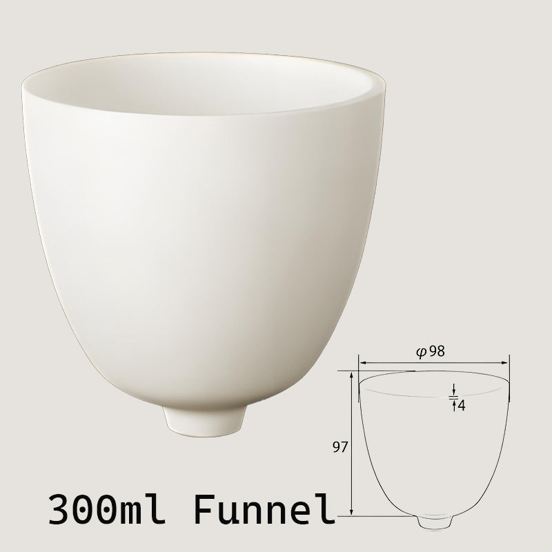 300ml-funnel High-Temperature Resistant Alumina Crucible, Funnel Design for Industry