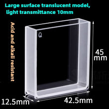 Load image into Gallery viewer, 40mm Path Length Quartz Standard Cuvette - JGS1 Imported Material, Two-Sided Illumination, Data-Matched, 14ml Capacity, UV Transparent, High Transmittance Sample Cell