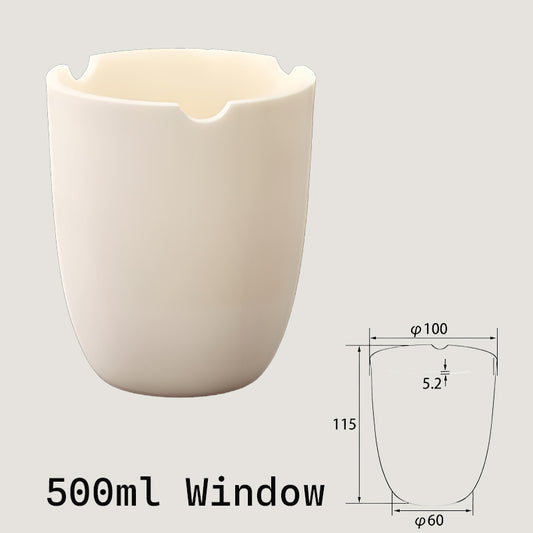 500ml-window High-Temperature Resistant Alumina Crucible, with Observation Window for Industry