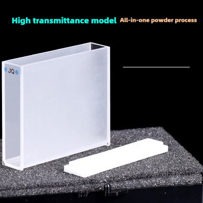 50mm Path Length Quartz Cuvette - JGS1 Material, Data-Matched, Two-Sided Illumination, 18ml Capacity, High Transmittance, UV Transparent