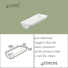 Load image into Gallery viewer, 【Lab Essential】99% Alumina Boat, 1600-1750°C High-Temperature Resistant, Half-Round Mullite Crucible，10~1000ml