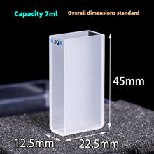 Charger l&#39;image dans la galerie, 20mm Path Length Quartz Cuvette - JGS1 Imported Material, Data-Matched, UV Transparent, 2cm Light Path, Reaction Cell