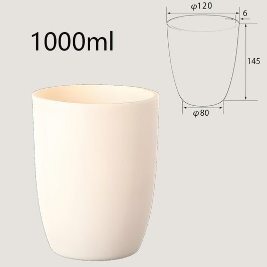 1000ml High-Temperature Resistant Alumina Crucible, Ideal for Industrial Smelting