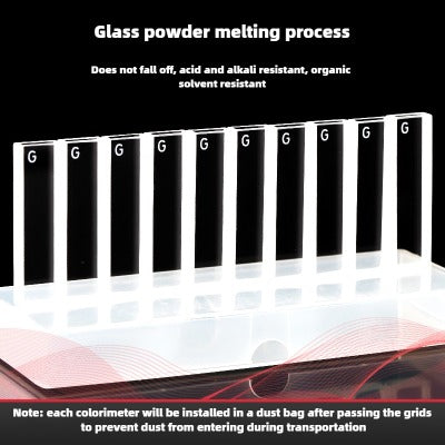 3mm Path Length Glass Cuvette - High Transmittance, Fused Powder Process, German Imported Material, 1.05ml Capacity, Two-Sided Illumination