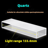 Lovibond 133.4mm Path Length Quartz Cuvette - UV Transparent, High Transmittance, One-Piece Construction, Acid & Alkali Resistant, Two-Sided Illumination