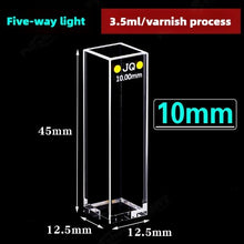 Load image into Gallery viewer, Quartz Fluorescence Cuvette - Five-Sided Illumination, 5mm to 100mm Path Length, Integrated Optical Bonding Process, UV Transparent