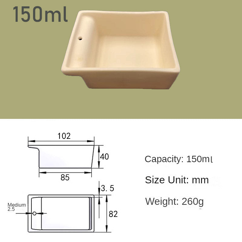 Alumina Boats/Crucibles, Temperature Resistant up to 1750°C, 2ml~150ml Capacity, Research Grade Ceramic Containers,99.9% si2o3