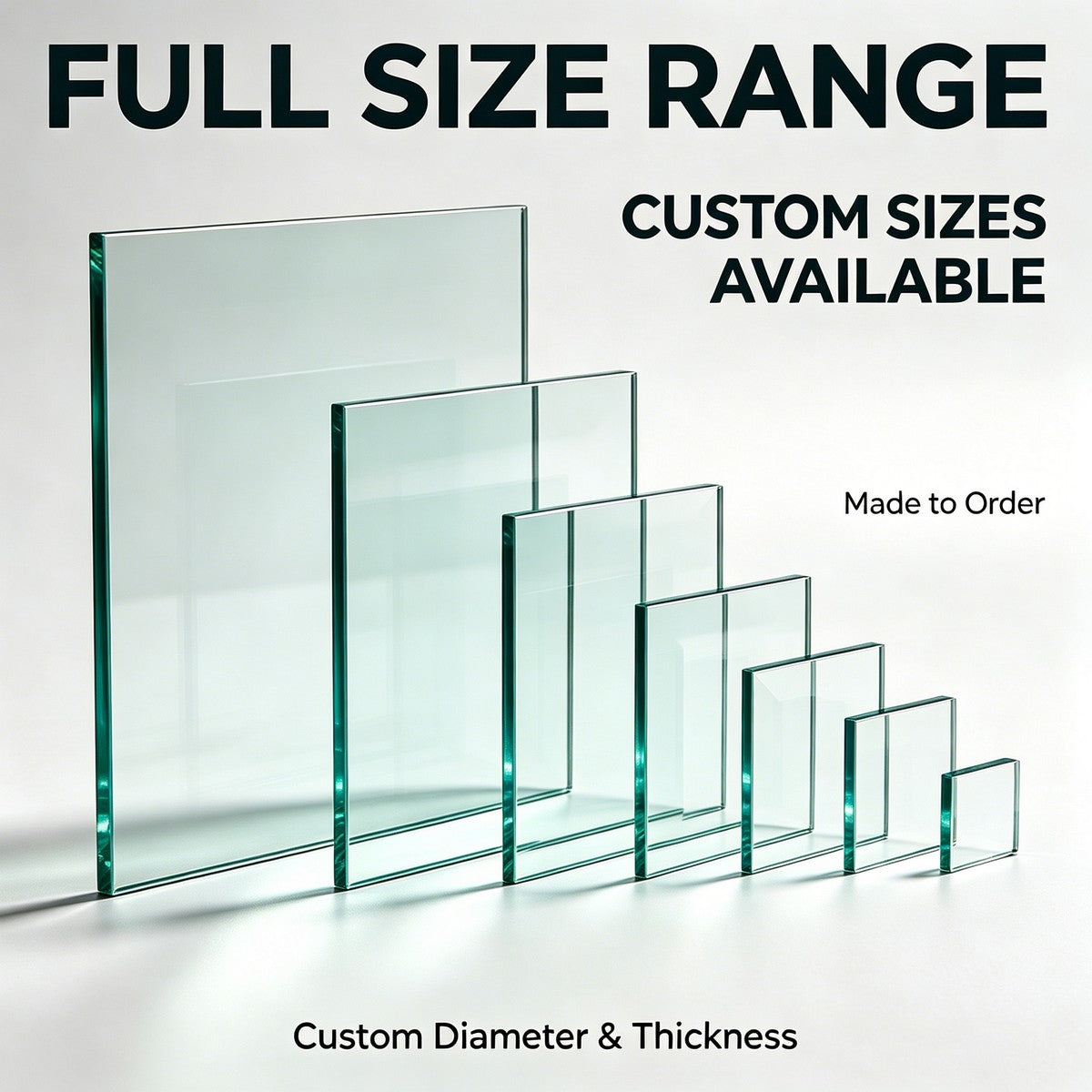 Standard Tempered Square Sight Glass | 300°C High Temperature Industrial Observation Window Plate
