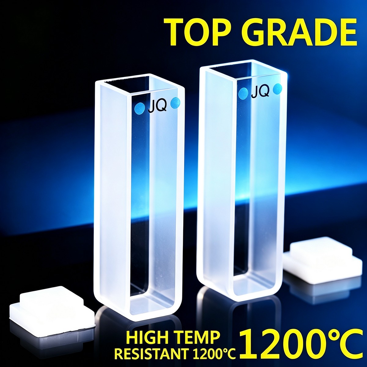 10mm export grade 2-path quartz cuvettes optical glued 2pcs
