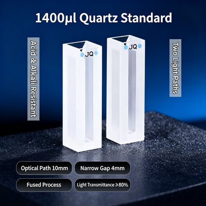 1400ul 2-path standard quartz cuvettes acid resistant 2pcs