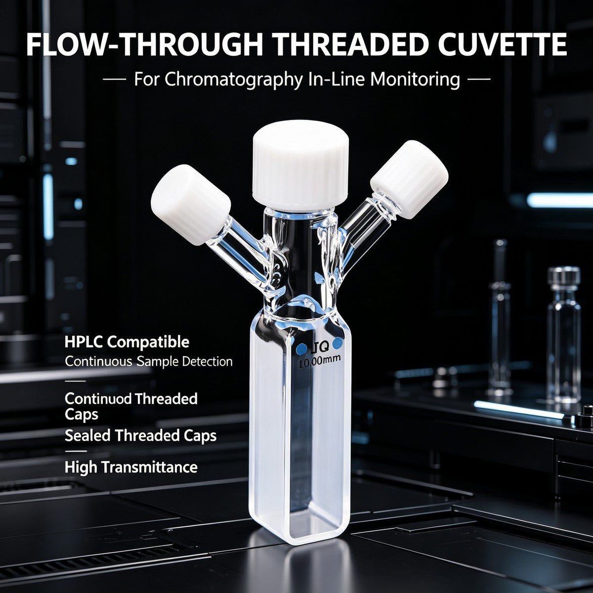 350ul–1750ul Micro Volume 2-Window Quartz Cuvette 2 Pcs Pack, Basic / Standard / Export Grade, Acid & Alkali Resistant Optional Lab Trace Cell