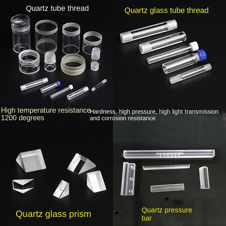 4pcs -φ4mm   quartz glass sheets/ultra-thin experimental glass/high transmittance/high temperature resistance/UV light transmission