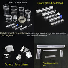 Load image into Gallery viewer, 4pcs -φ4mm   quartz glass sheets/ultra-thin experimental glass/high transmittance/high temperature resistance/UV light transmission