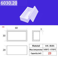 Laden Sie das Bild in den Galerie-Viewer, Alumina square crucible 60*30*20mm 23ml   Industrial Grade 99% Alumina Square Quartz Crucible, Premium for Induction Furnace Melting