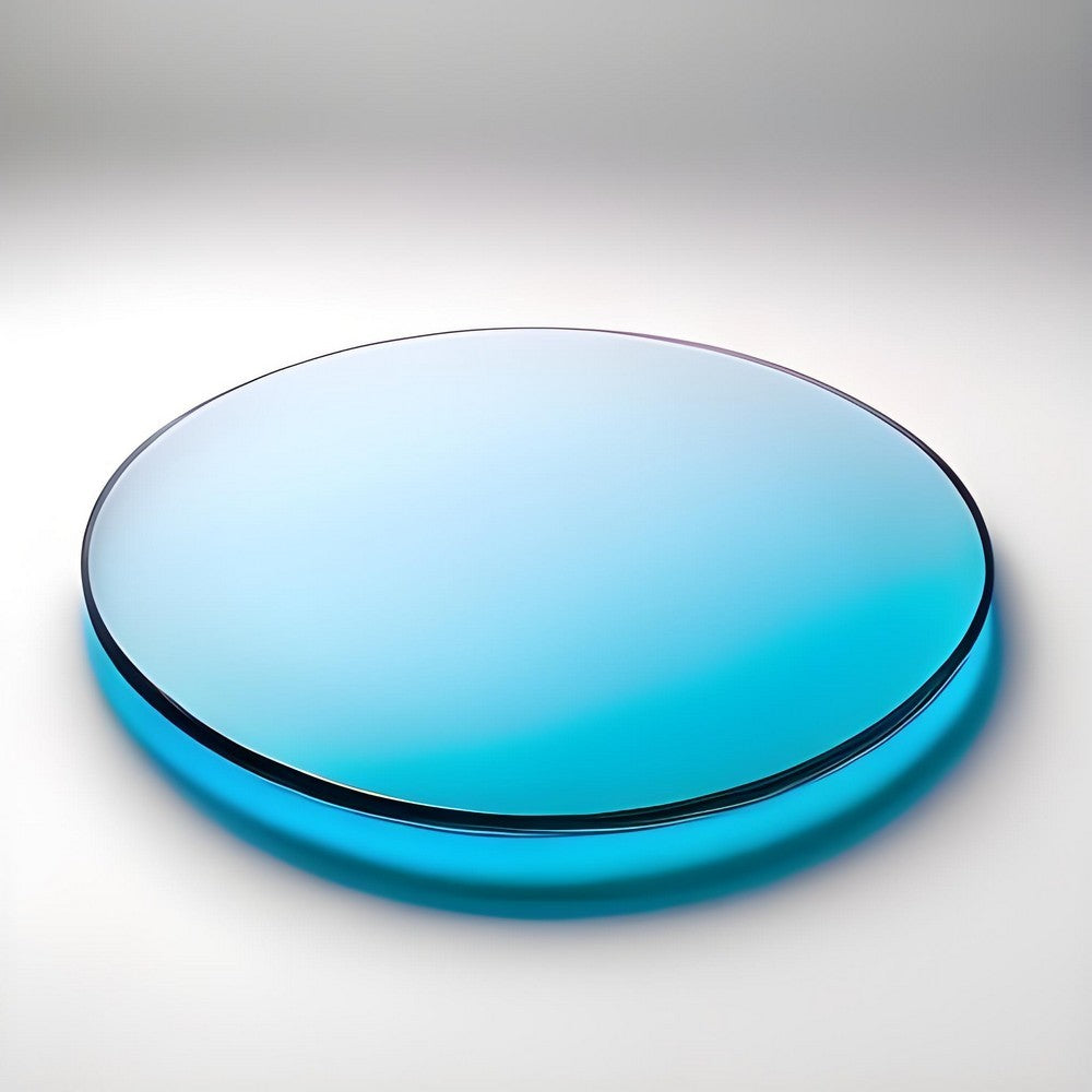 JGS1 High Purity Quartz Glass Disc, Round UV Transparent 185nm-2500nm, Heat Resistant up to 1200°C, Customizable Dia. 3mm-30mm, Various Thickness Options