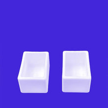 Load image into Gallery viewer, Alumina square crucible 60*30*20mm 23ml   Industrial Grade 99% Alumina Square Quartz Crucible, Premium for Induction Furnace Melting