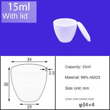 Load image into Gallery viewer, 15ml Alumina Crucibles|Industrial Alumina Crucibles with Reinforced Edges for Increased Durability