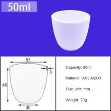 Laden Sie das Bild in den Galerie-Viewer, 50ml Alumina Crucibles|Lab Standard Equipment 50ml Alumina Ceramic Crucible