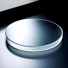 Load image into Gallery viewer, Ultra-Thin JGS1 Round UV-Transparent Quartz Glass Discs, 185-2500nm High Light Transmission, 1200°C Heat Resistance, Diameter 6-42mm, Thickness 0.1-0.5mm, Custom Fabrication Availa