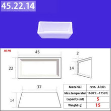 Load image into Gallery viewer, 45*22*14mm 5ml   Tapered Quartz Crucible, 99% Alumina, Induction Furnace Use
