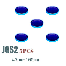 Load image into Gallery viewer, JGS2 Quartz Glass Circle Sheets, 45-100mm Diameter, Ultra-High 90%+ Light Transmission, 1200°C Heat Resistance, UV-Transparent, Sold in Packs of 5