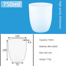 Load image into Gallery viewer, 750ml Alumina Crucibles| Acid-Resistant Alumina Crucibles – Ideal for Geochemical Sample Preparation