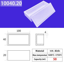Load image into Gallery viewer, 100*40*20mm 50ml  1600°C High-Temperature Tapered Quartz Melting Container, Designed for Efficient Induction Melting