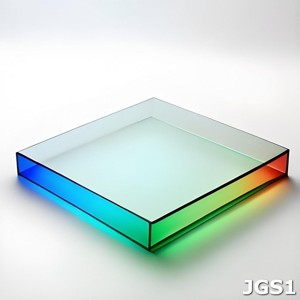 Feuilles de verre de quartz UV JGS1 avancées | Options rectangulaires et carrées | Épaisseur réglable 1-5 mm | Transmission UV haute transparence | Résistant à la chaleur jusqu'à 1200°C