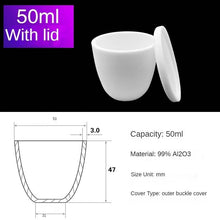 Load image into Gallery viewer, 50ml Alumina Crucibles|Lab Standard Equipment 50ml Alumina Ceramic Crucible