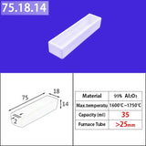 Alumina square crucible 75*18*14mm 10ml   Tapered Quartz Crucible, 99% Alumina, Induction Furnace Use