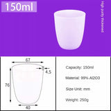 150ml Alumina Crucibles|Professional Smelting Tool 150ml White Fused Alumina Crucible