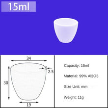 Load image into Gallery viewer, 15ml Alumina Crucibles|Industrial Alumina Crucibles with Reinforced Edges for Increased Durability