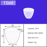 15ml Alumina Crucibles|Industrial Alumina Crucibles with Reinforced Edges for Increased Durability