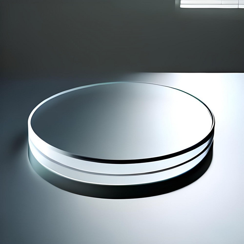 High Purity JGS2 Quartz Glass Disc, 45-100mm Diameter, Heat Resistant up to 1200°C, >90% Light Transmission, UV Transmitting Circular Optical Lens