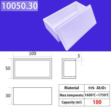 Load image into Gallery viewer, 100*50*30mm 50ml  1600°C High-Temperature Tapered Quartz Melting Container, Designed for Efficient Induction Melting