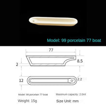 Laden Sie das Bild in den Galerie-Viewer, 99.7% High Purity Alumina Boat Crucible | High Temperature Resistant Alundum Crucible for Lab Use