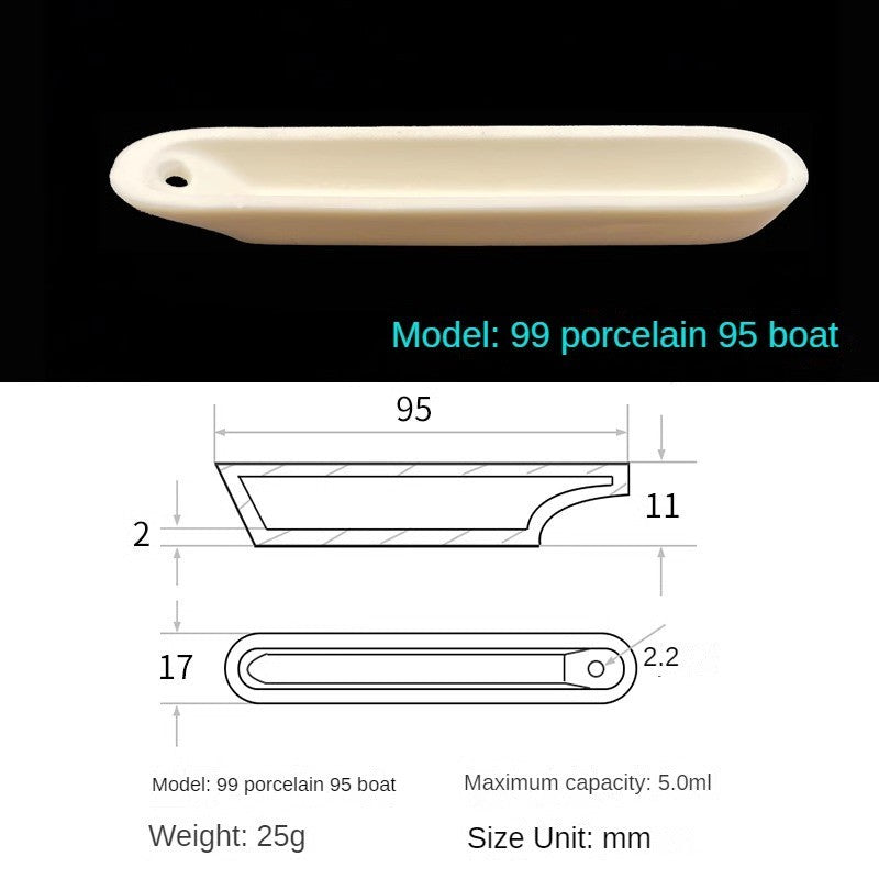 99.7% High Purity Alumina Boat Crucible | High Temperature Resistant Alundum Crucible for Lab Use