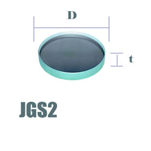 Load image into Gallery viewer, Jgs2 Ultra-Thin Transparent High Temperature Resistant Ultraviolet Transparent Round Quartz Glass Window Lens (2-10mm Optional) 1pc Minimum Sale