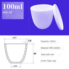 Load image into Gallery viewer, 100ml Alumina Crucibles|High Toughness Series 100ml Brown Fused Alumina Wear-Resistant Crucible