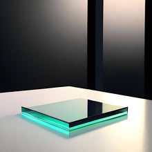 Load image into Gallery viewer, CrystalClear Squares | Premium JGS1 Quartz Glass Tiles, 92% High Light Transmission, 1200°C Heat Resistant, UV Transparent 185-2500nm, Custom Sizes 4-155mm, T 0.1/0.2/0.3/0.5mm