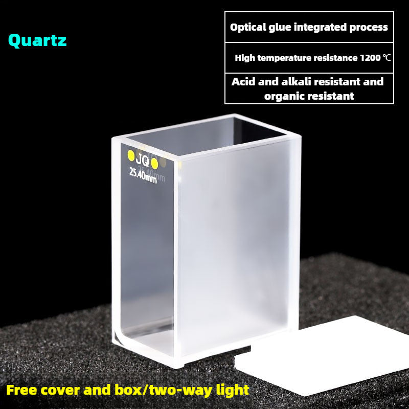 Quartz Lovibond Cuvette - 25.4mm Path Length, UV Transparent, Fused Bonding, Two-Sided Illumination