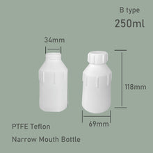 Load image into Gallery viewer, 200ml/250ml PTFE (Teflon) Bottle with High/Low Temperature Resistance and Chemical Corrosion Resistance