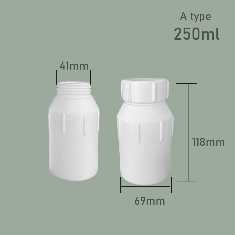 200ml/250ml PTFE (Teflon) Bottle with High/Low Temperature Resistance and Chemical Corrosion Resistance