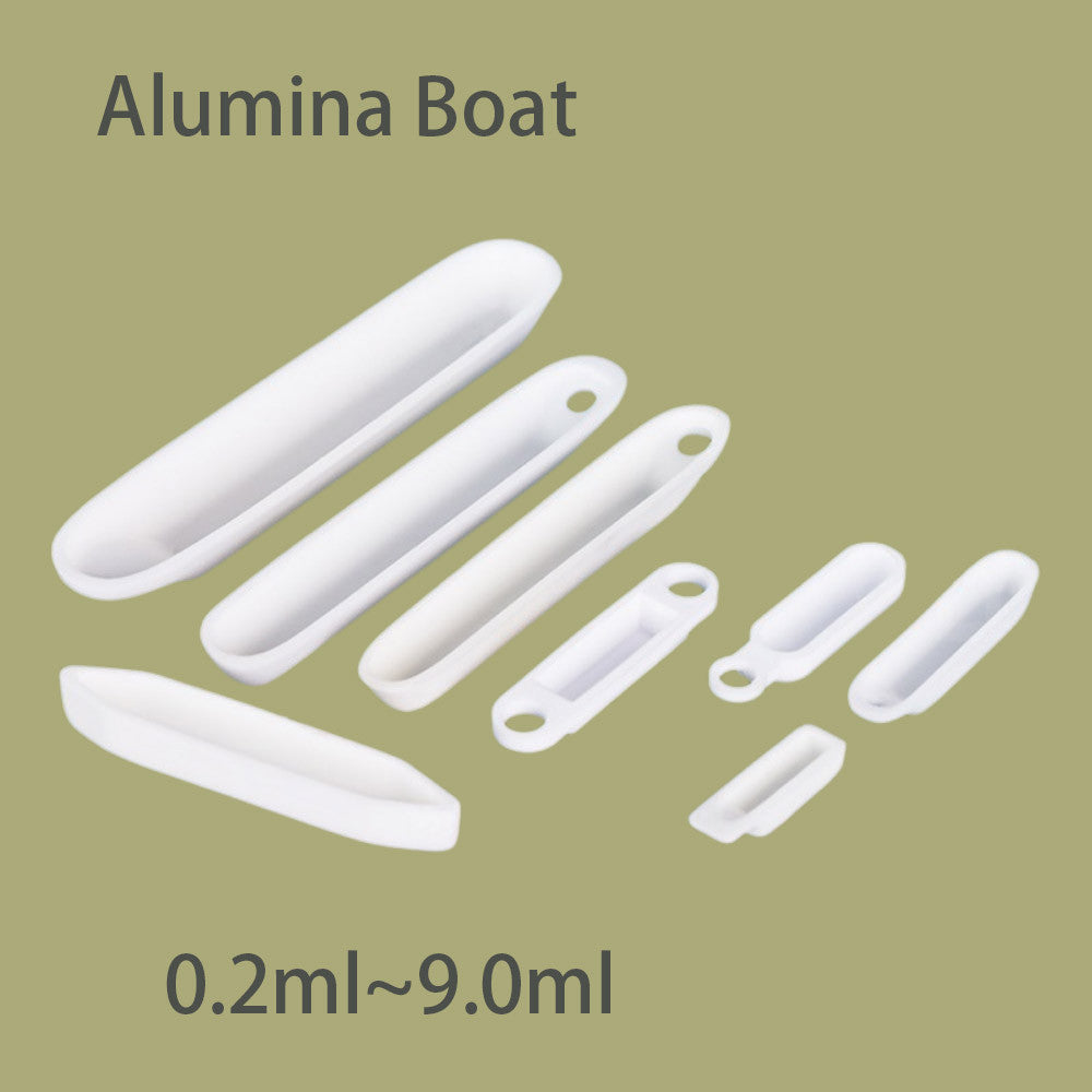 Research-Grade 99% Alumina Mullite Boat, Tube Furnace Refractory Crucible Resistant to 1600°C~1750°C, Ideal Lab Companion