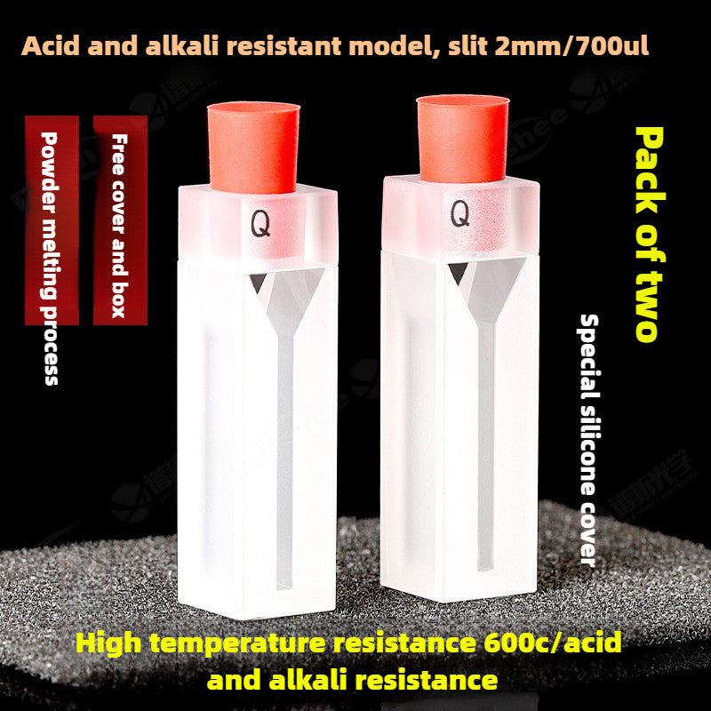 Quartz Cuvette - UV Transparent, Acid and Alkali Resistant, 10/20/30/50mm Path Length, 3.5ml High Transmittance