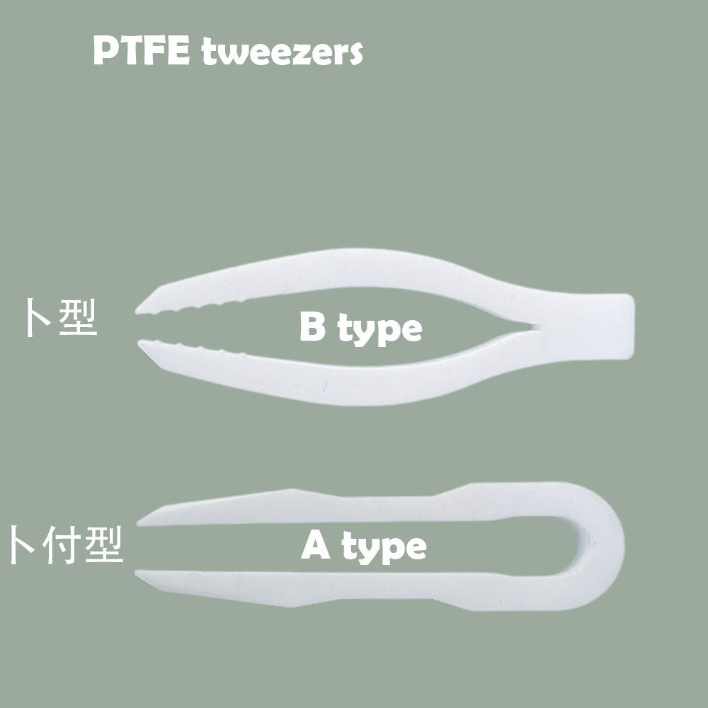 Semiconductor Wafer Handling PTFE Tweezers - High-Temperature Resistant, Teflon Material, Anti-Static