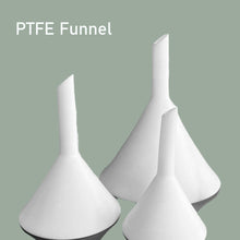 Load image into Gallery viewer, Teflon Cone PTFE Funnel PTFE Liquid Separation Teflon Funnel PTFE Triangular Funnel