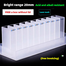 Laden Sie das Bild in den Galerie-Viewer, High Transmittance Glass Cuvette Set - 10mm Path Length, 20/30/40/50mm Dimensions, 10-Pack, 3.5ml Capacity, Monolithic Design, Two-Sided Illumination